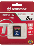 Карта MicroSD 8Gb Transcend 60Mb/s