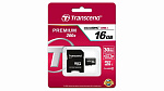 Карта MicroSD 16Gb Transcend 30 Mb/s