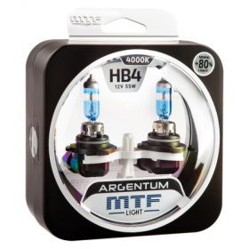 Купить галогеновые лампы Лампа MTF Light Argentum +80% HB4(9006) в Череповце