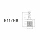 LED фары MTF DYNAMIC VISION H11