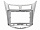 Купить Рамки для автомагнитол Рамка HYUNDAI Solaris 2011-2017 10 дюймов SILVER в Череповце